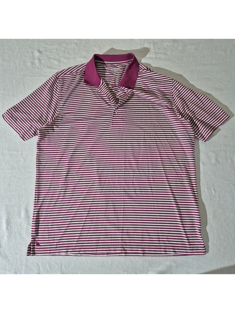 UNTUCKit pink striped XL XLarge golf polo shirt